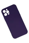 Mey İthalat®  iPhone 12 Pro Max Kılıf Nano içi Kadife Silikon - Mor