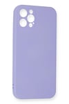 Mey İthalat®  iPhone 12 Pro Max Kılıf Nano içi Kadife Silikon - Lila