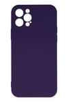 Mey İthalat®  iPhone 12 Pro Max Kılıf Nano içi Kadife Silikon - Mor
