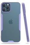 Mey İthalat®  iPhone 12 Pro Max Kılıf Platin Silikon - Lila