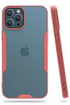 Mey İthalat®  iPhone 12 Pro Max Kılıf Platin Silikon - Pembe