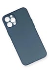 Mey İthalat®  iPhone 12 Pro Max Kılıf PP Ultra İnce Kapak - Mavi