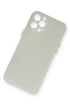 Mey İthalat®  iPhone 12 Pro Max Kılıf PP Ultra İnce Kapak - Beyaz