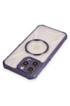 Mey İthalat®  iPhone 12 Pro Max Kılıf Prag Magneticsafe Kapak - Derin Mor
