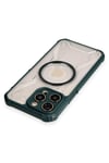 Mey İthalat®  iPhone 12 Pro Max Kılıf Prag Magneticsafe Kapak - Koyu Yeşil