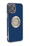 Mey İthalat®  iPhone 12 Pro Max Kılıf Store Silikon - Mavi