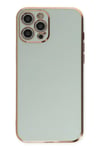 Mey İthalat®  iPhone 12 Pro Max Kılıf Volet Silikon - Açık Yeşil