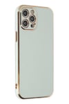 Mey İthalat®  iPhone 12 Pro Max Kılıf Volet Silikon - Açık Yeşil
