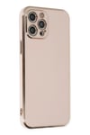 Mey İthalat®  iPhone 12 Pro Max Kılıf Volet Silikon - Pembe