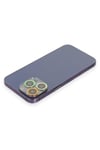 Mey İthalat®  iPhone 12 Pro Max Renkli Kamera Lens Koruma Cam - Sarı-Turuncu