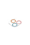 Mey İthalat®  iPhone 12 Pro Max Renkli Kamera Lens Koruma Cam - Pembe-Mavi