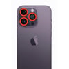 Mey İthalat®  iPhone 12 Pro Neon Fosforlu Kamera Lens - Turuncu