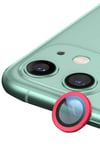 Mey İthalat®  iPhone 12 Raze Metal Kamera Lens - Kırmızı