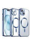 Mey İthalat®  iPhone 13 Kılıf Kross Magneticsafe Kapak - Sierra Blue