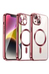 Mey İthalat®  iPhone 13 Kılıf Kross Magneticsafe Kapak - Kırmızı
