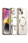 Mey İthalat®  iPhone 13 Kılıf Kross Magneticsafe Kapak - Gold
