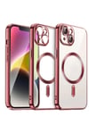 Mey İthalat®  iPhone 13 Kılıf Kross Magneticsafe Kapak - Kırmızı