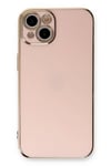 Mey İthalat®  iPhone 13 Kılıf Volet Silikon - Pembe