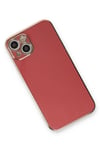 Mey İthalat®  iPhone 13 Kılıf Volet Silikon - Kırmızı