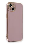 Mey İthalat®  iPhone 13 Kılıf Volet Silikon - Mor