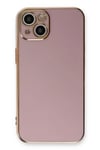 Mey İthalat®  iPhone 13 Kılıf Volet Silikon - Mor