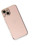 Mey İthalat®  iPhone 13 Kılıf Volet Silikon - Pembe