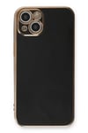 Mey İthalat®  iPhone 13 Kılıf Volet Silikon - Siyah