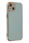 Mey İthalat®  iPhone 13 Kılıf Volet Silikon - Açık Yeşil