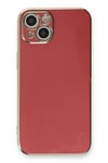 Mey İthalat®  iPhone 13 Kılıf Volet Silikon - Kırmızı