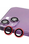 Mey İthalat®  iPhone 13 Mini Raze Metal Kamera Lens - Kırmızı