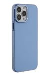Mey İthalat®  iPhone 13 Pro Kılıf Anka PC Sert Metal Kapak - Mavi
