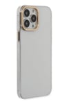 Mey İthalat®  iPhone 13 Pro Kılıf Anka PC Sert Metal Kapak - Şeffaf