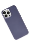 Mey İthalat®  iPhone 13 Pro Kılıf Asya Deri Silikon - Mor