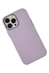 Mey İthalat®  iPhone 13 Pro Kılıf Asya Deri Silikon - Lila