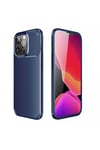 Mey İthalat®  iPhone 13 Pro Kılıf Auto Focus Karbon Kapak - Lacivert