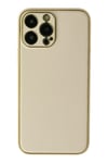 Mey İthalat®  iPhone 13 Pro Kılıf Coco Deri Silikon Kapak - Gold