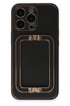 Mey İthalat®  iPhone 13 Pro Kılıf Coco Elit Kapak - Siyah