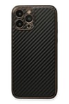 Mey İthalat®  iPhone 13 Pro Kılıf Coco Karbon Silikon - Siyah