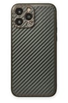 Mey İthalat®  iPhone 13 Pro Kılıf Coco Karbon Silikon - Füme
