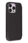 Mey İthalat®  iPhone 13 Pro Kılıf Dolpin Kapaklı - Siyah