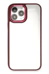 Mey İthalat®  iPhone 13 Pro Kılıf Dora Kapak - Kırmızı