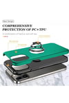 Mey İthalat®  iPhone 13 Pro Kılıf Elit Yüzüklü Kapak - Yeşil