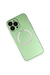 Mey İthalat®  iPhone 13 Pro Kılıf Jack Magneticsafe Lens Silikon - Yeşil