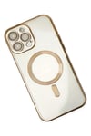 Mey İthalat®  iPhone 13 Pro Kılıf Kross Magneticsafe Kapak - Gold