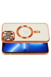 Mey İthalat®  iPhone 13 Pro Kılıf Kross Magneticsafe Kapak - Turuncu