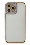 Mey İthalat®  iPhone 13 Pro Kılıf Liva Lens Silikon - Lila