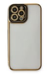 Mey İthalat®  iPhone 13 Pro Kılıf Liva Lens Silikon - Siyah