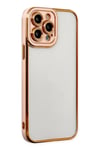 Mey İthalat®  iPhone 13 Pro Kılıf Liva Lens Silikon - Rose