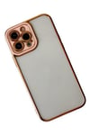 Mey İthalat®  iPhone 13 Pro Kılıf Liva Lens Silikon - Rose