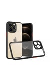 Mey İthalat®  iPhone 13 Pro Kılıf Miami Şeffaf Silikon - Siyah